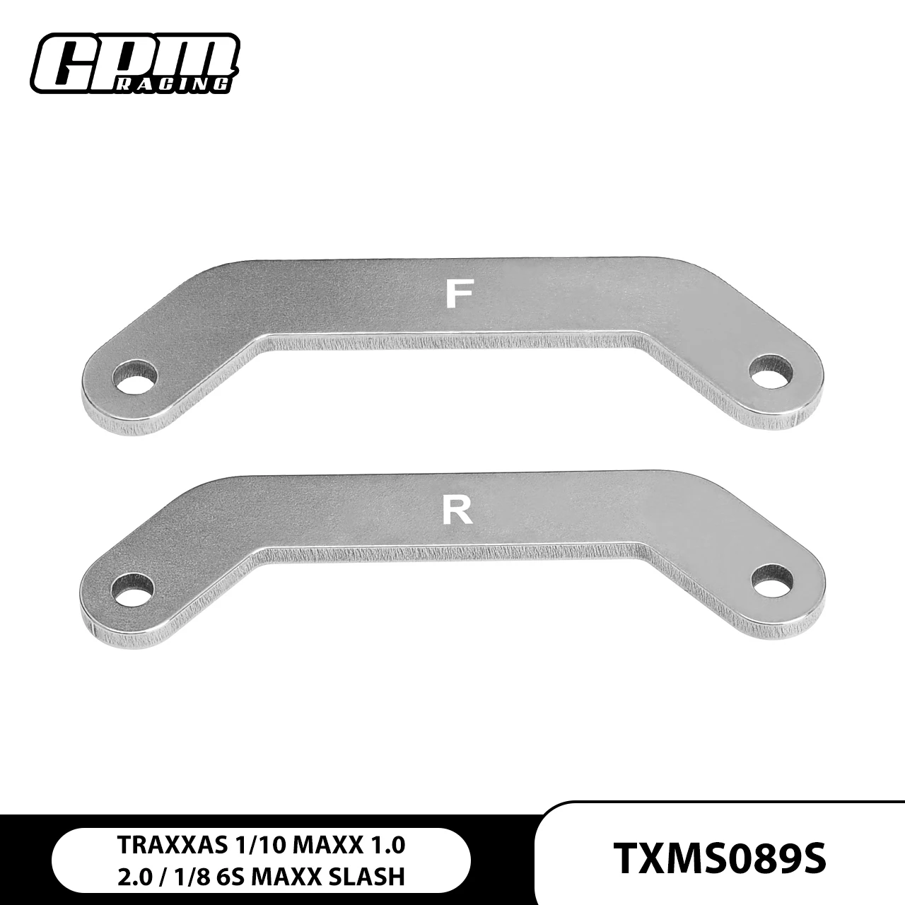 GPM Stainless Steel F+R Bulkhead Tie Bar For TRAXXAS 1/10 Maxx 1/8 6S Maxx Slash-102076-4
