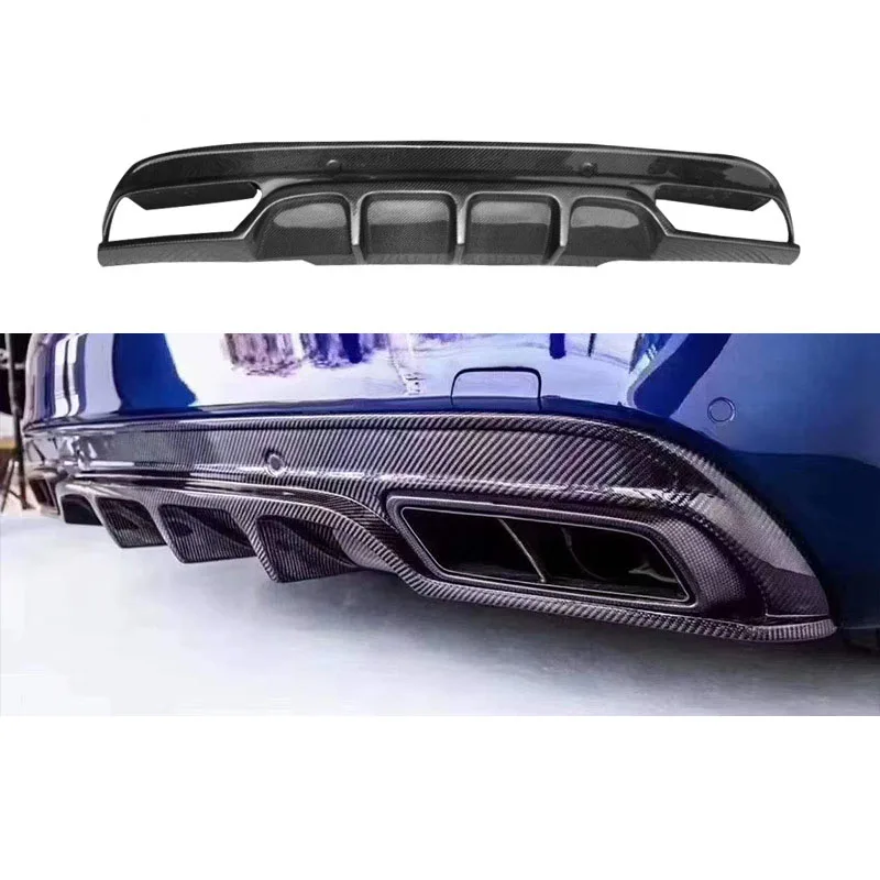 

Applicable to Mercedes-Benz C-Class W205 C63 four-door FD carbon fiber rear lip diffuser surround modified accessories