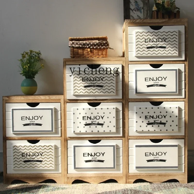 

Bedroom Storage Multi-Functional Economical Storage Cabinet Solid Wood Side Cabinet Wooden