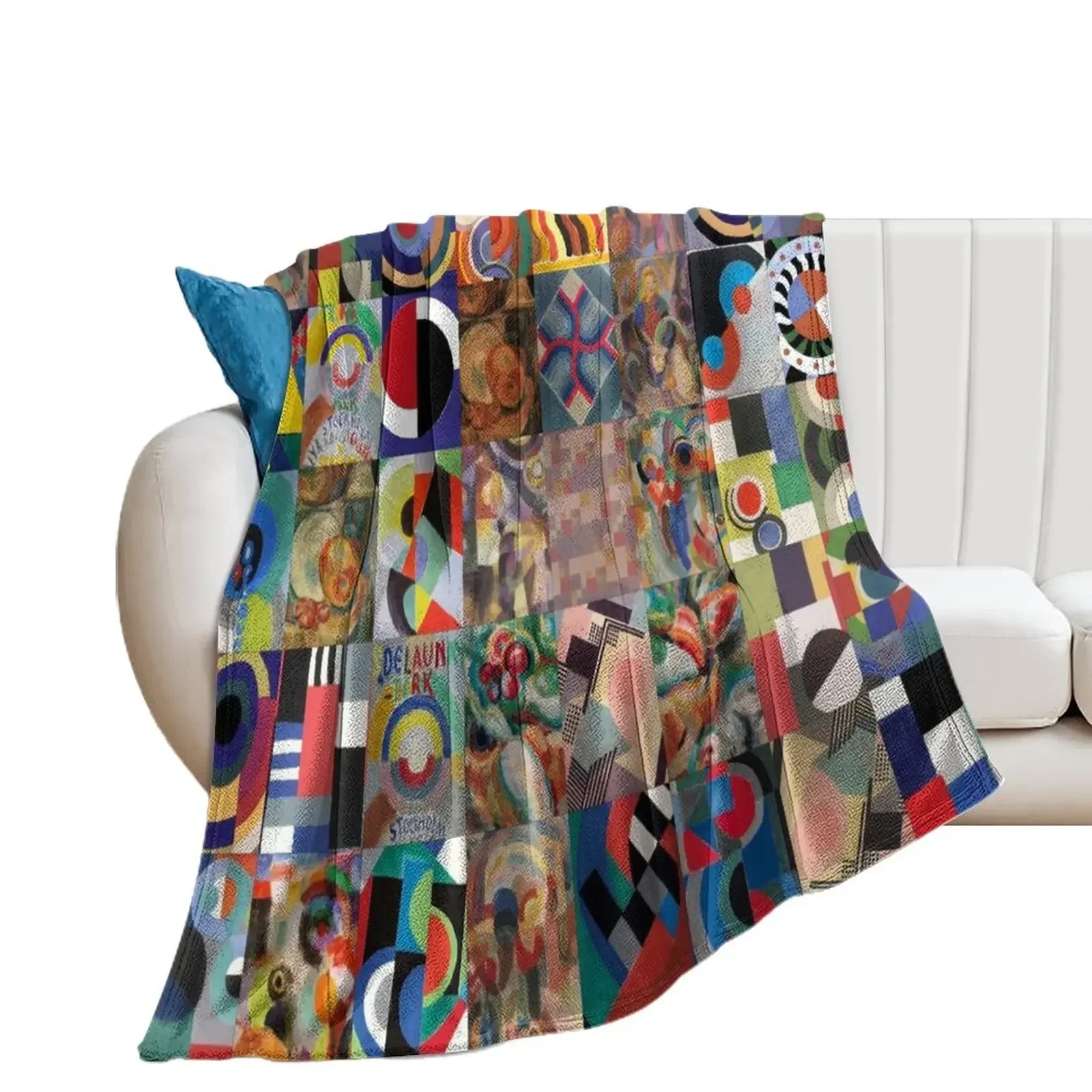 Sonia Delaunay Throw Blanket Beach Luxury Designer anime Blankets