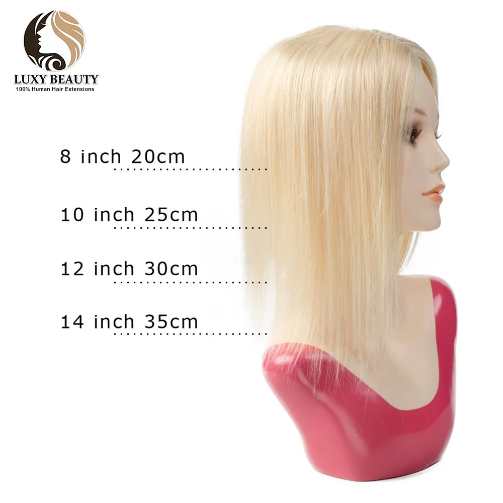 Topper z ludzkich włosów dla kobiet 100% ludzki włos typu remy Clip In Hairpieces Natural Black Blonde Brown Hairpiece Clip In Topper Hair