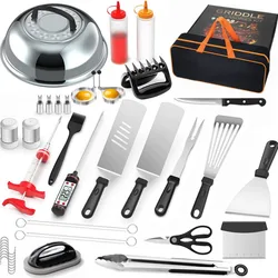 Outdoor BBQ Tool Set Stainless Steel BBQ Set Cooking Shovel Frying Shovel