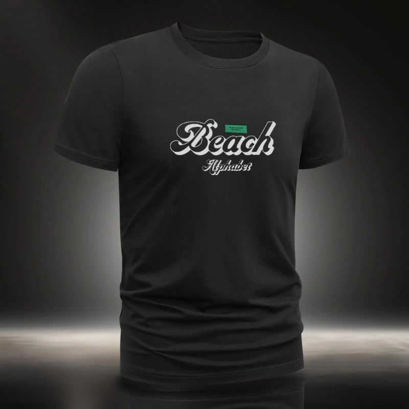 

2025 Summer new high-quality men's and women's T-shirts cotton pattern printed outdoor loose short-sleeved