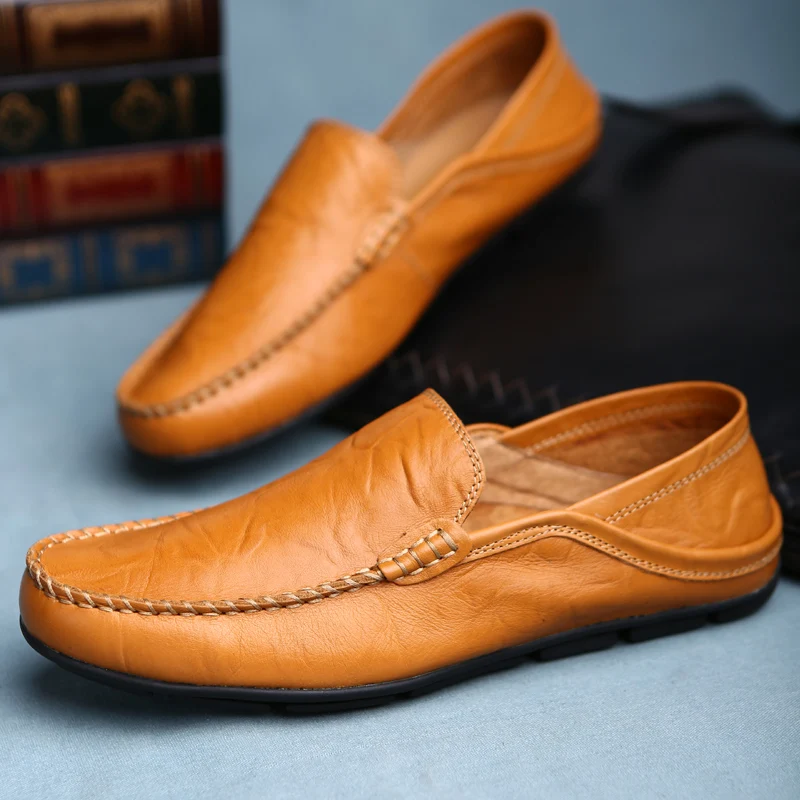Men's Leather Casual Loafers S - Suede Loafers Men บทวิจารณ์และราคา