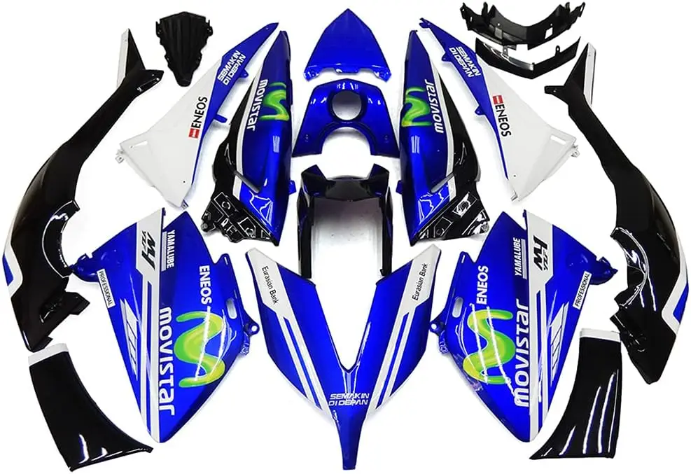 

Injection Full Fairing Kit Fit For Yamaha T-MAX XP530 2015 2016 TMAX530 15 16 ABS Plastic Motorcycle Bodywork Gloss Black Blue B