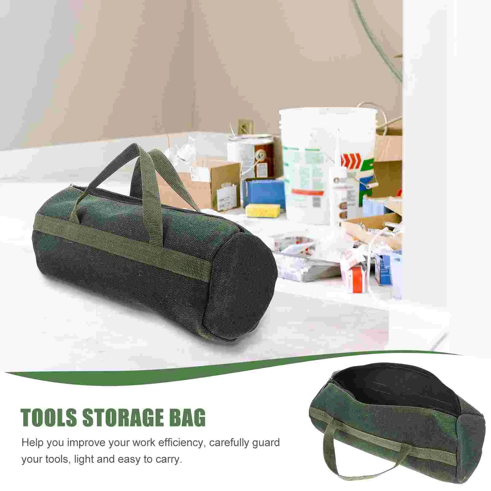 

Repair Kit Tool Carrier Storage Toolbox Pouch Zipper Design Organizer Cotton Canvas Small Maintenance Container