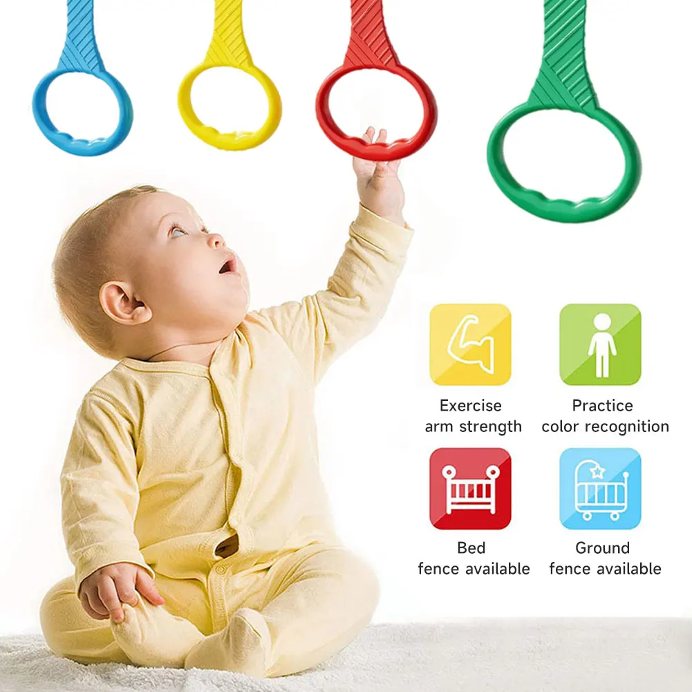 Toddler Pull Up Handle Baby Standing Aid Pull-Up Bar Crib for Learning to Walk and Arm Strength Training Stand-Up Practice Tool