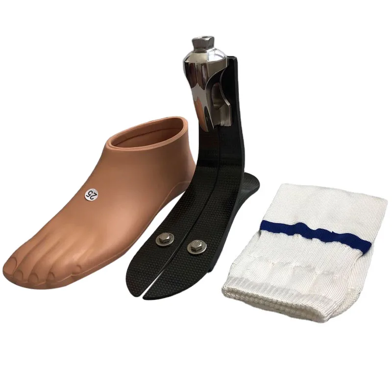 Artificial Leg Artificial Foot Prosthetic Leg Carbon Foot With Titanium Adapter Carbon Fiber Prosthetic Foot