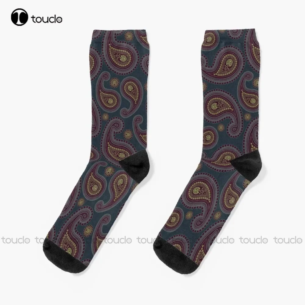 Paisley Socks Sock Personalized Custom Unisex Adult Teen Youth Socks 360° Digital Print Halloween Christmas Gift Fashion New