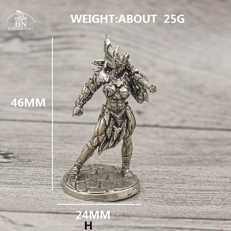 1PCS War Chess Table Game Ornaments Decorations Crafts Copper Undead Skeleton Soldiers Dolls Army Legion Model Toy Figurine