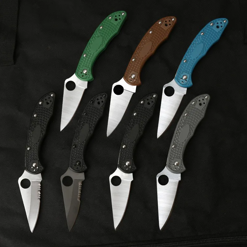 Folding knife half-tooth pointed outdoor knife sharp high hardness VG10 knife camping fishing hunting EDC tool