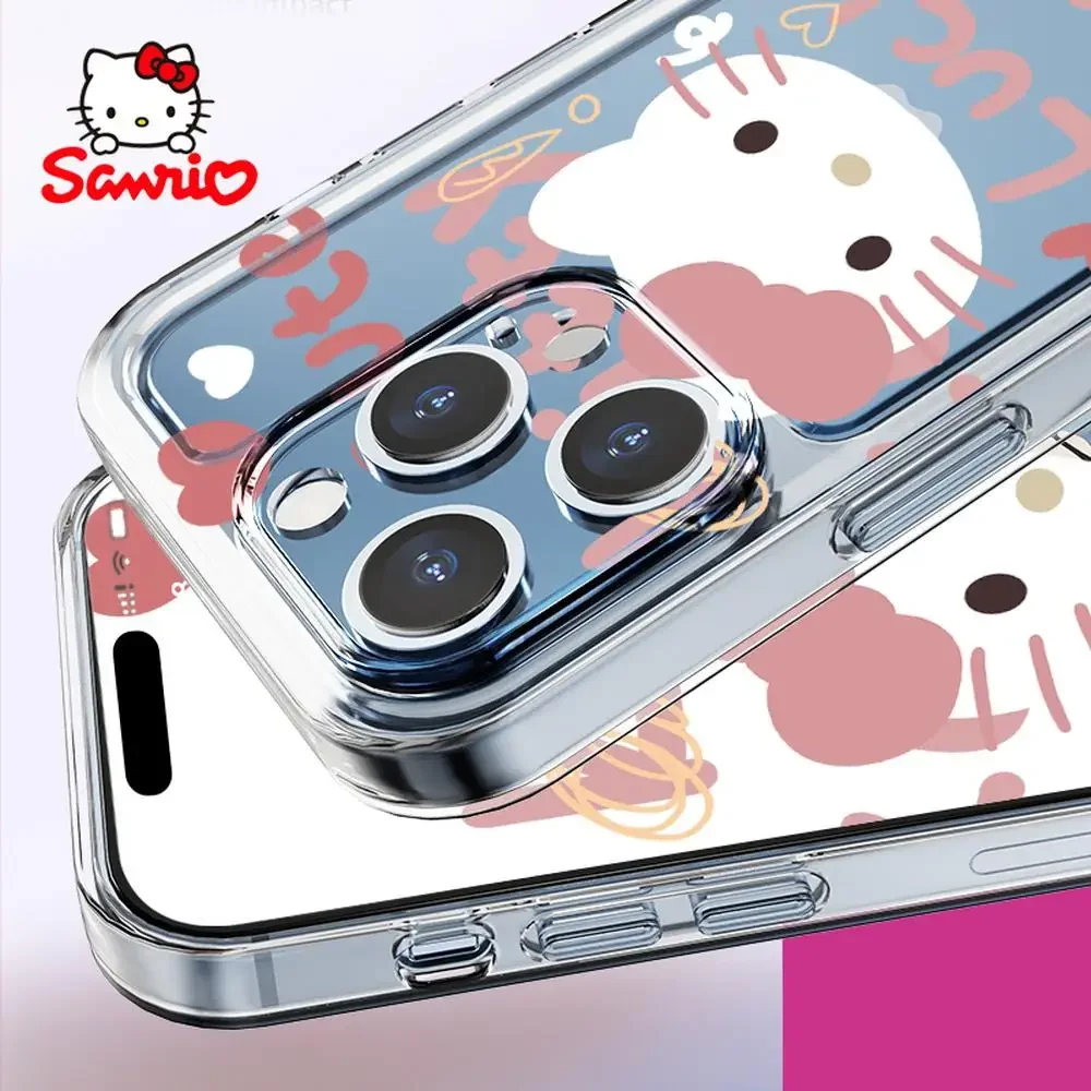 Kitty Cat Iphone Case Iphone 16/15/14/13/12/11/x/xs/xs Max/pro Max Girl Iphone 16 Promax Case Olá Kitty Acessório de Moda