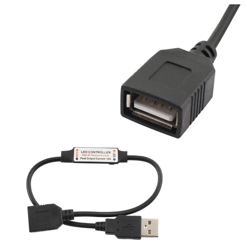 ABMF-11 키 LED 스트립 컨트롤러 미니 조광기 RF 원격 5050/2835 단일 색상 LED 스트립에 대 한 5V USB 인터페이스 컨트롤러