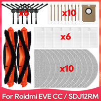 Compatible For Roidmi EVE CC / SDJ12RM Side Brush Hepa Filter Mop Cloths Rag Robot Vacuum Cleaner Accessories Spare Part