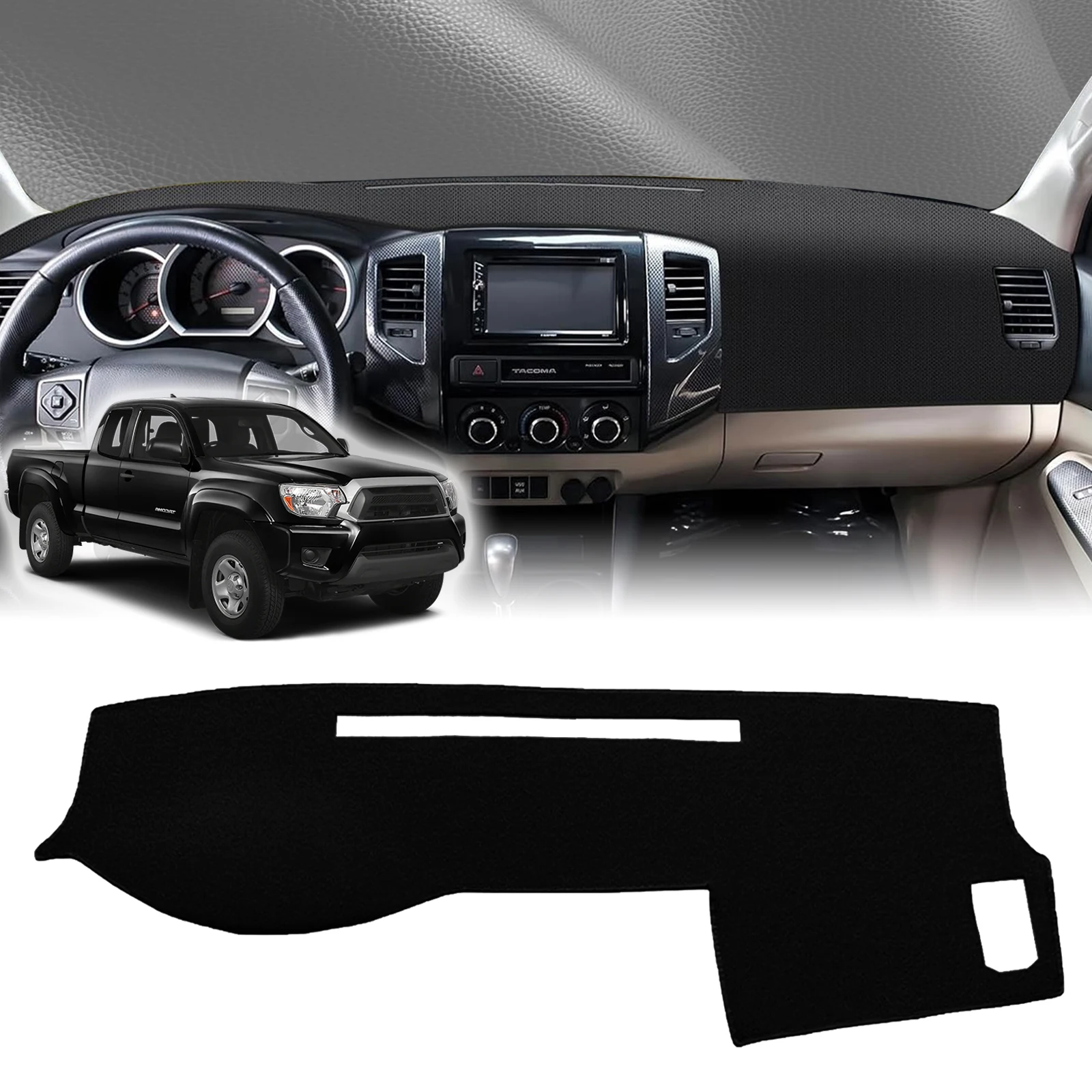 

for Toyota Tacoma 2005 2006 2007-2015 Car Dashboard Anti‑UV Sunshade Cover Non‑Slip Protective Mat Dash Pad Auto Accessories