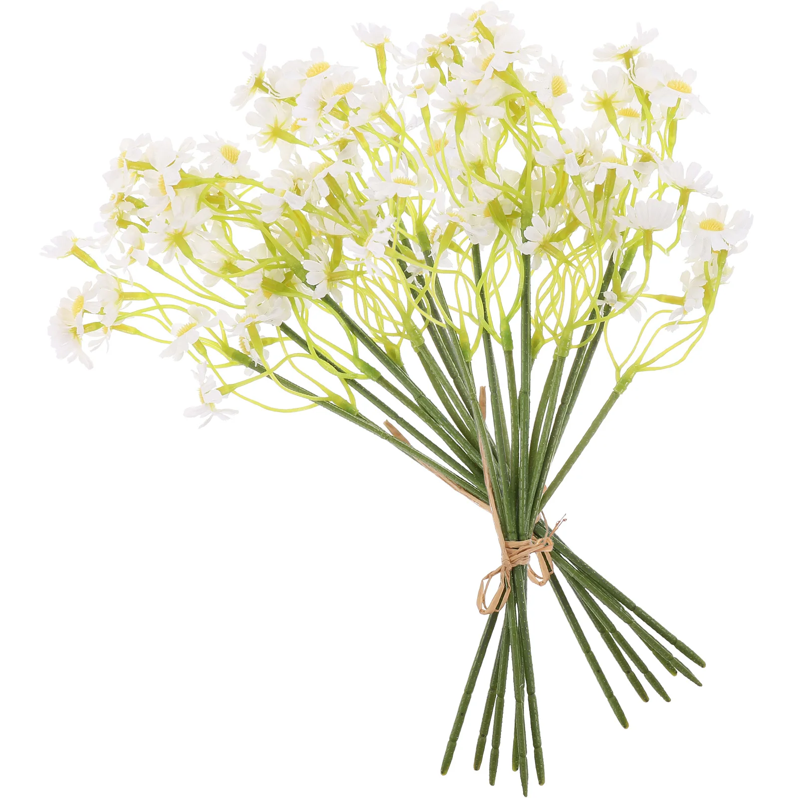 

12pcs Artificial Daisies Silk Flowers Home Decor Fake Daisy Plastic Faux Realistic Daisies Adornment DIY Plant Bedroom Living