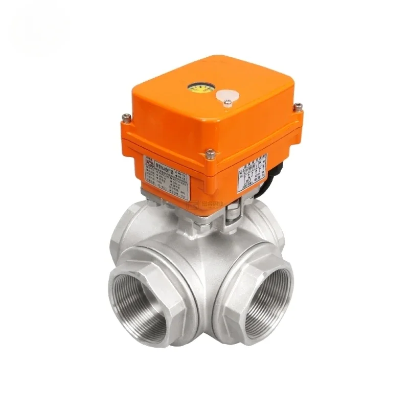 Promotion High Quality Ball Valve Durable Industrial Electric Smart 4 Way Female Internal Thread NPT BSP Ball Valve