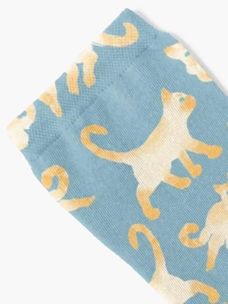 لهب نقطة سيامي مجردة نمط الجوارب أفكار هدية عيد الحب الفاخرة المشي لمسافات طويلة أحذية السيدات الجوارب الرجال #2