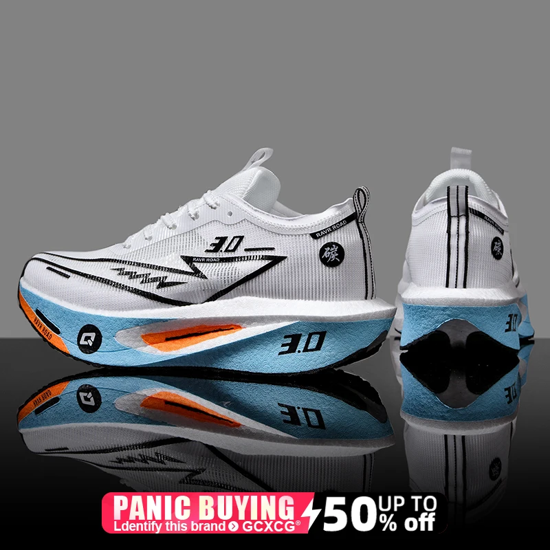 Running Shoes Speciality Carbon Board Marathon Men Sports Breathable Lightweight Women's Comfortable Athletic Nonskid Sneakers - Image 3