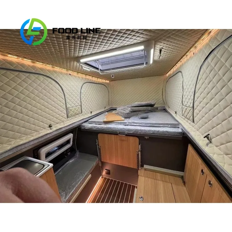 Pop Up Truck Bed Camper Wilderness Shelter Fits Multiple Pickup, Built‑In Storage Pockets For Camping Gears, Truck Camper Cabin view 6