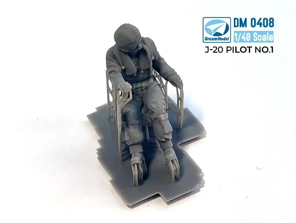 Dream Model 1/48 1/72 J-20 Pilot NO.1 /NO.2 / In Standing Posture / Front / Rear