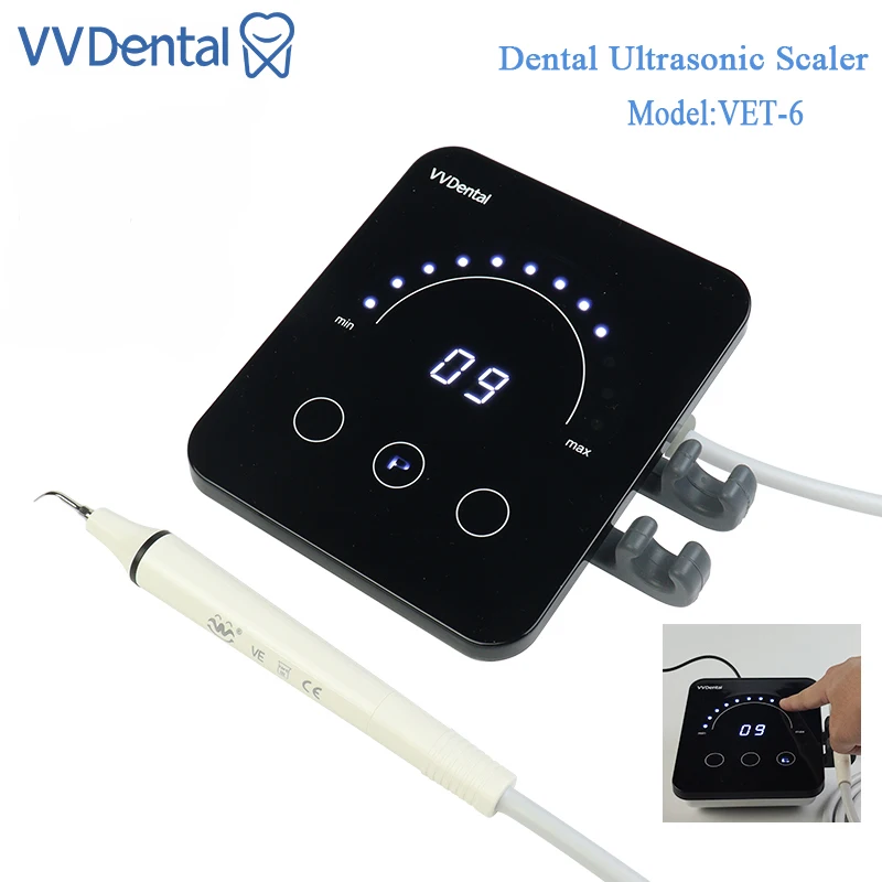 VVDental Ultrasound Dental Scaler With 5Pcs Tips Oral Care Tooth Cleaner Dental Scaler Dentistry Equipment