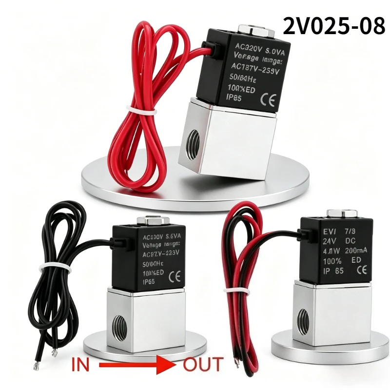 25V025-08 DC24V AC220V DC12V Compressor Valve 1/4
