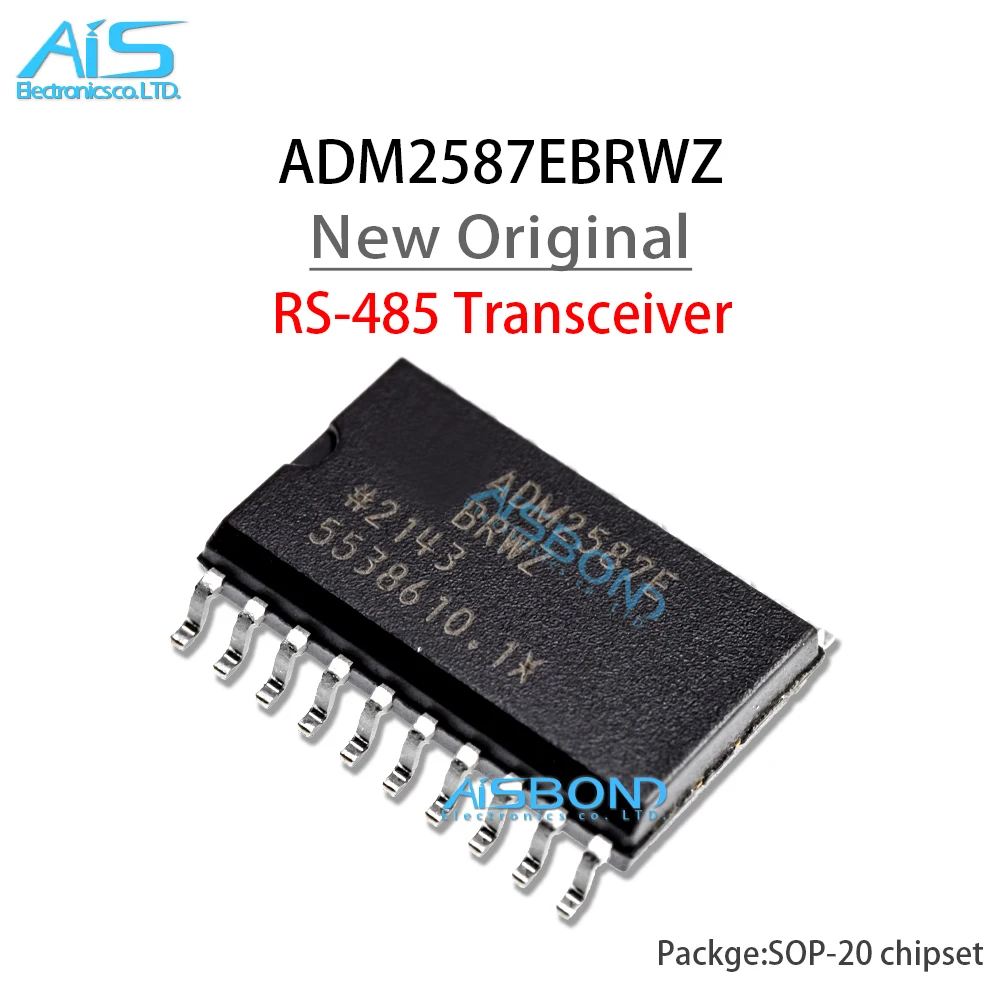 5Pcs/Lot New original ADM2587EBRWZ ADM2587E BRWZ ADM2587 Signal and Power Isolated RS-485 Transceiver SOP-20 CHIP