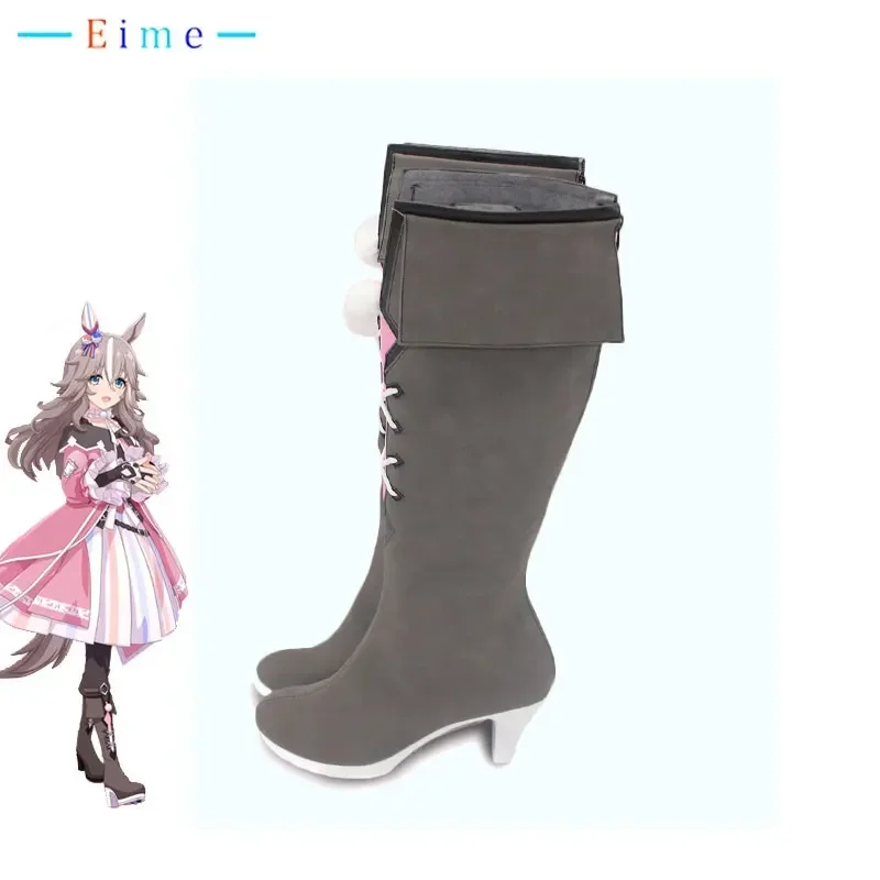 لعبة جميلة ديربي وندر الحادة تأثيري أحذية بو أحذية من الجلد هالوين كرنفال الأحذية الدعامة مخصص