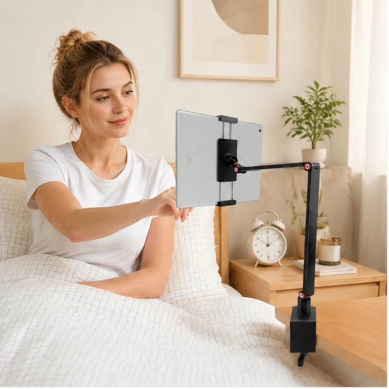 

2PCS Aluminum Alloy Tablet Stand, 360° Rotating Universal iPad Holder, Bed & Desktop Mount, Tablet Bracket for Streamers