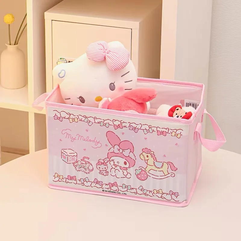 Sanrio My Melody Oxford stoffen opbergmand, opvouwbare opbergbox, voor kleding, diverse spullen, boeken, schattige kamerdecoratie, cadeau