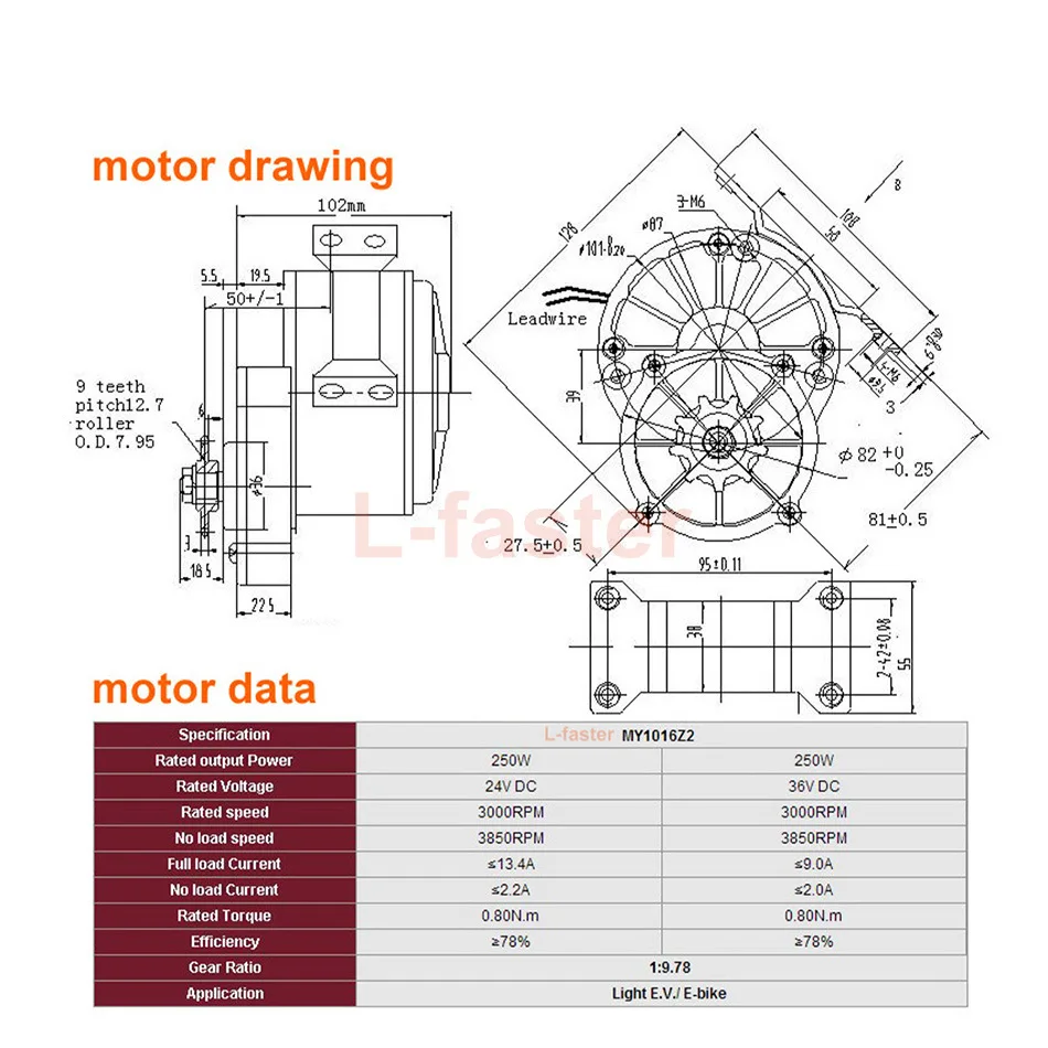 10-Inch dual drive gas wheel reverse electric conversion kit easily carries 200kg trolley flatbed