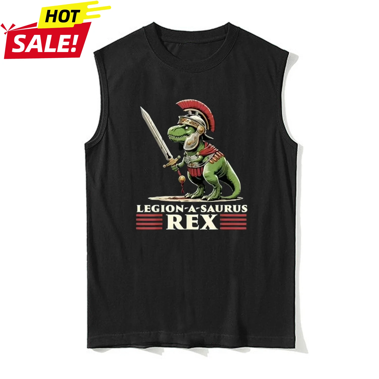 

Roman Empire Legion T-Rex Legionnaire Tanktop New 100% Cotton O-Neck Summer Casual Mens Tank Tops Sleeveless T-shirt Streetwear