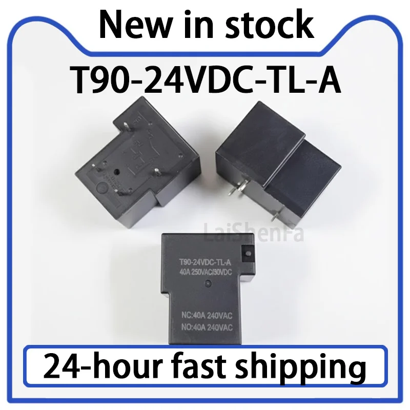 1PCS T90-24VDC-TL-A High-power High Current Relay 4-pin 40A Stock