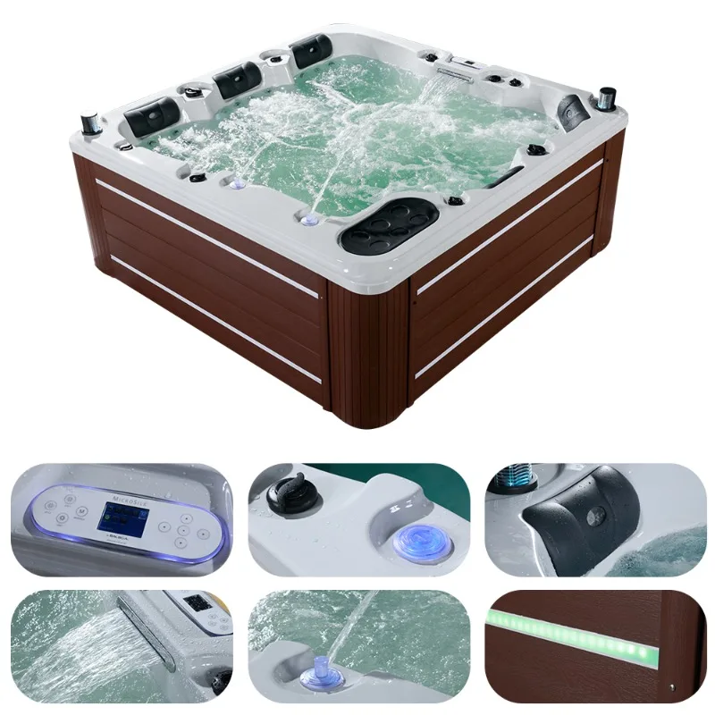 Winter Hot Tub Pool whirlpool 2 Person Outdoor Bal air Jet Outdoor Swim Pool Spa Hot Tub Outdoor Spa