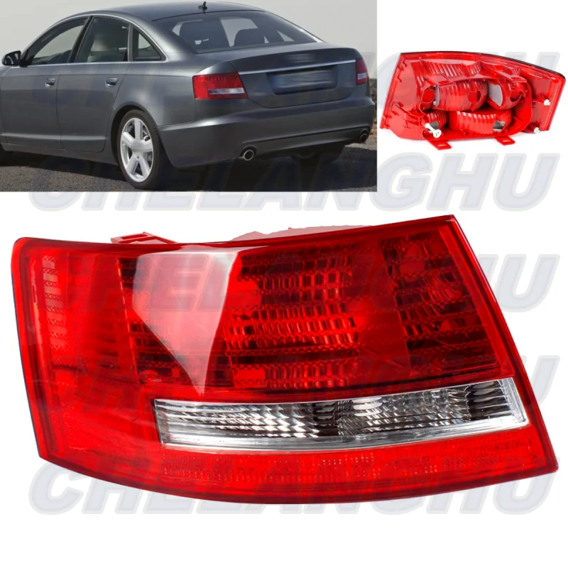 

Left Side LED Tail Light Rear Brake Lamp Without Bulbs 4F5945095D For Audi A6 2005 2006 2007 2008 Car accessories