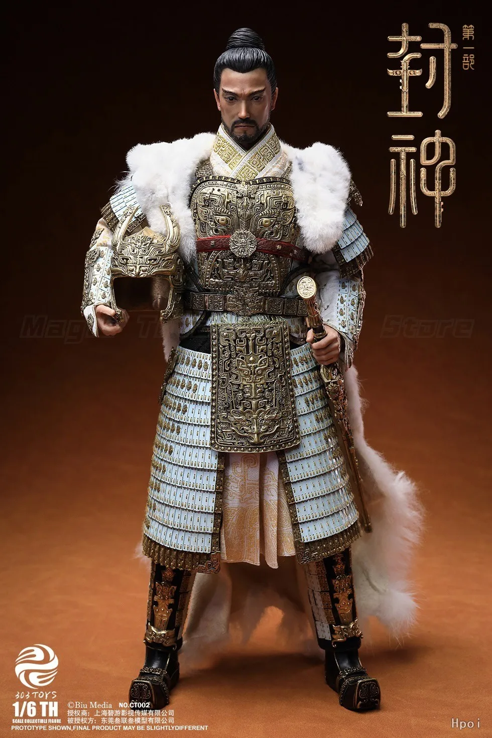 【In Stock】Original 303TOYS NO CT002 /CT004 Conferred Gods Part 1Chao Ge Fengyun Shang Wang Yin Shou 1/6 Action Figure Toy Gift
