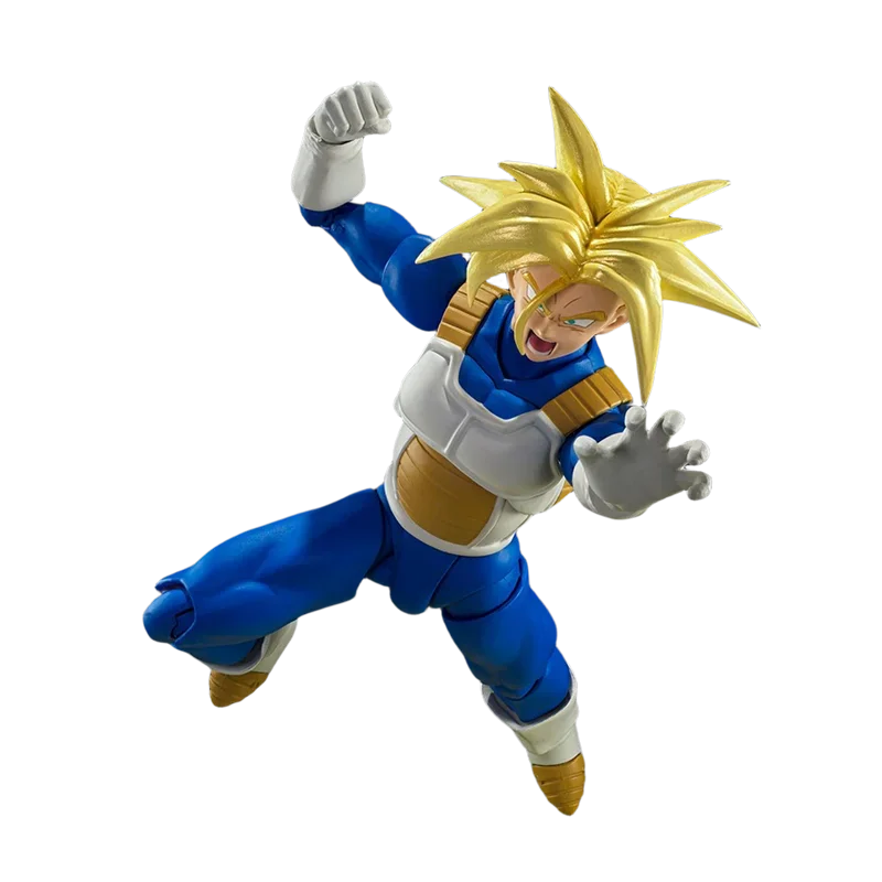 Bandai Genuine Dragon Ball Anime Figure SHF Super Saiyan TRUNKS Action Figure Toys for Children Gift ornamenti modello da collezione