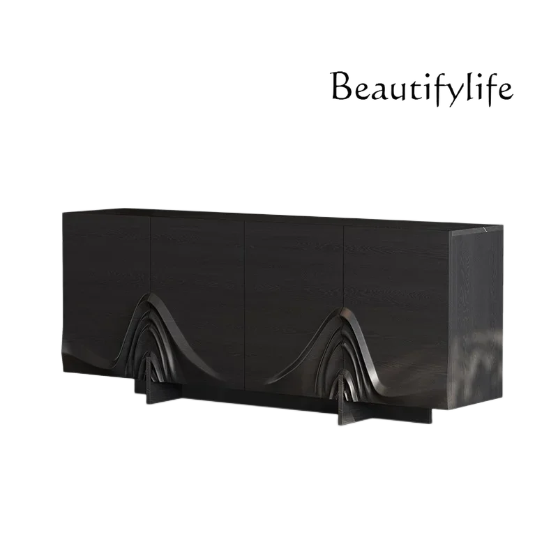 

FG26Italian light luxury door cabinet modern simple rock slab dining side cabinet living room home storage shoe cabinet