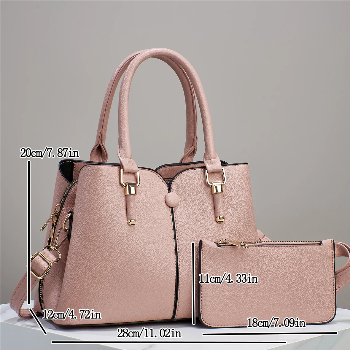 Handbag Set Spring New Design 2 Pieces Women\'s Handbags Shoulder Women Purses And Handbags