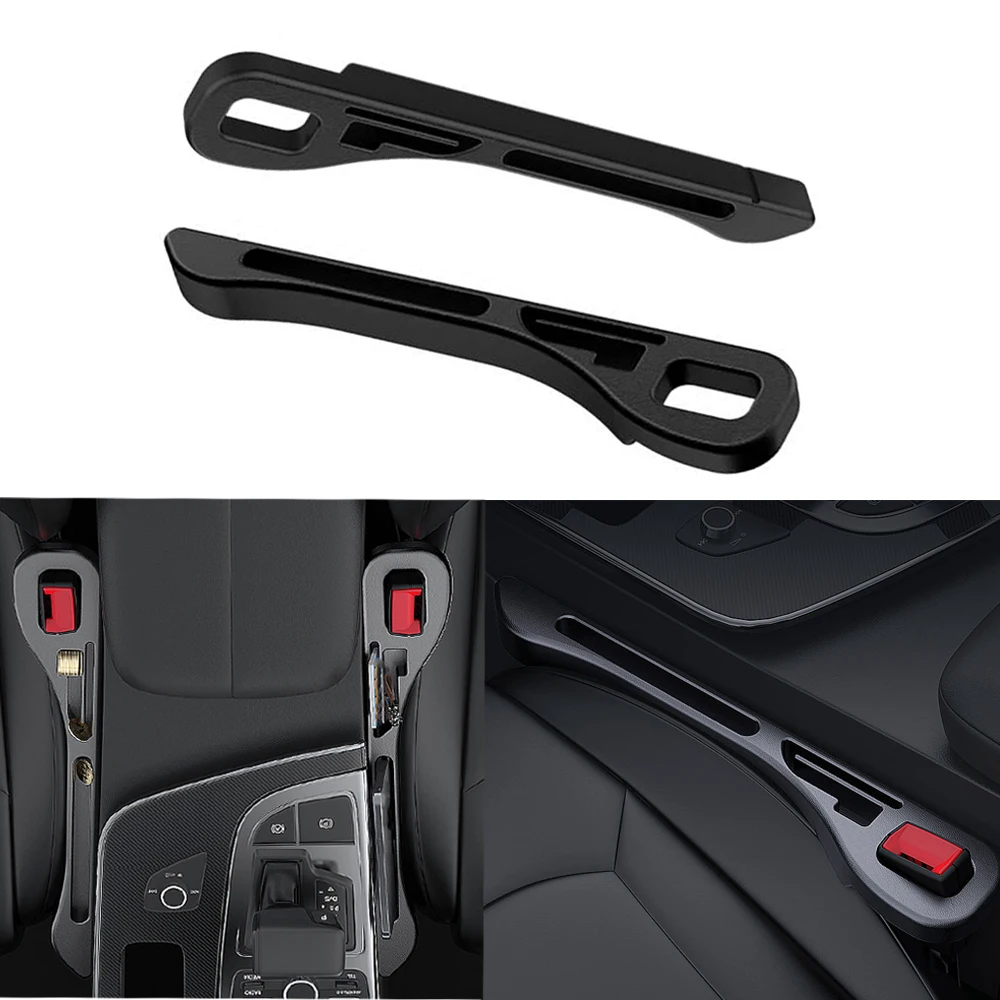 

2pcs Universal Car Seat Gap Plug Strip Side Seam Filler Storage Box Leak Proof Seat Gap Storage Organizer Interior Decoration
