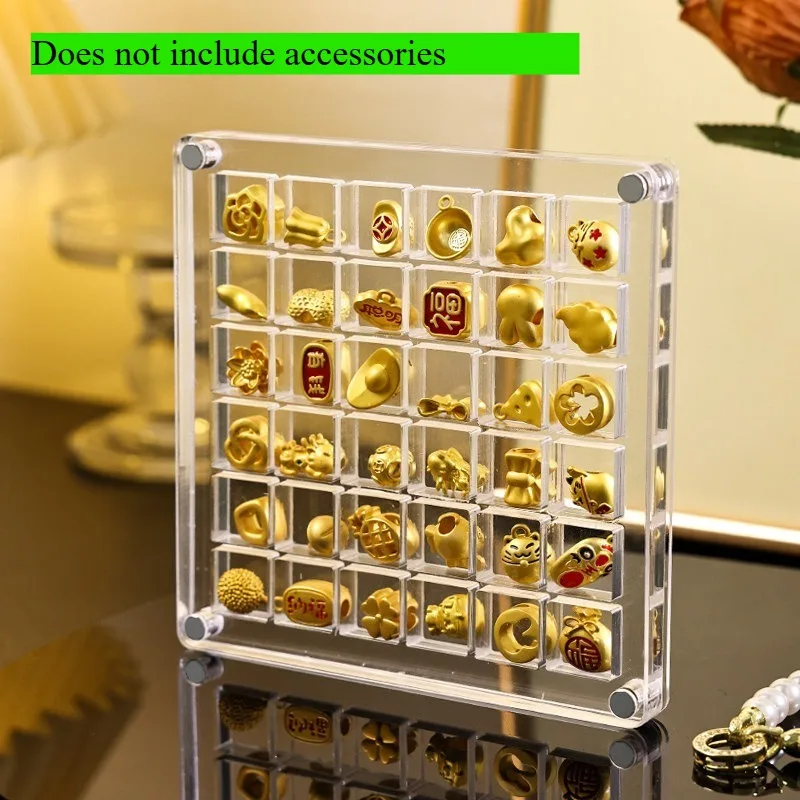 Acrylic storage box, partition transparent display exquisite collection jewelry box