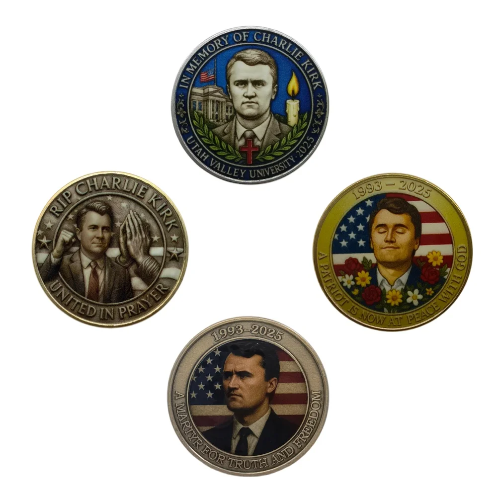 

New Gold Coin American Young Hero 1993-2025 "A GREAT CHAMPION OF CHRIST AND TRUTH IN SPEECH" Commemorative Coin Home Decorations