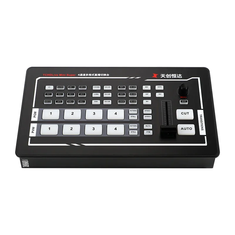 Mini Pro Switcher, a Four-channel Video Live Production Console for High-definition Live Streaming Switching