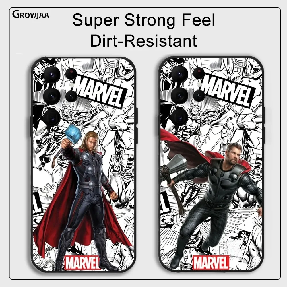 Anime New Luxyry Thunder God Thor Cool Phone Case for Samsung Galaxy S24 Ultra S22 S23 Ultra S21 S20 Protective Silicone Funda