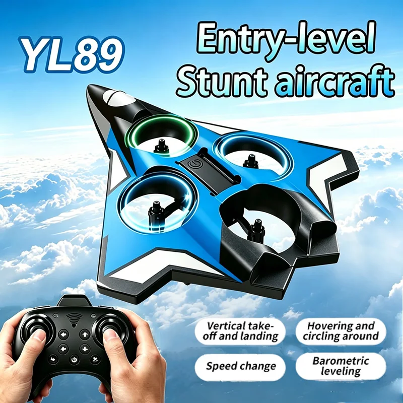 Avion RC en mousse électrique YL89 EPP, télécommande 2.4G, avion de combat acrobatique, hélicoptère à roulement, planeur pour garçons et enfants