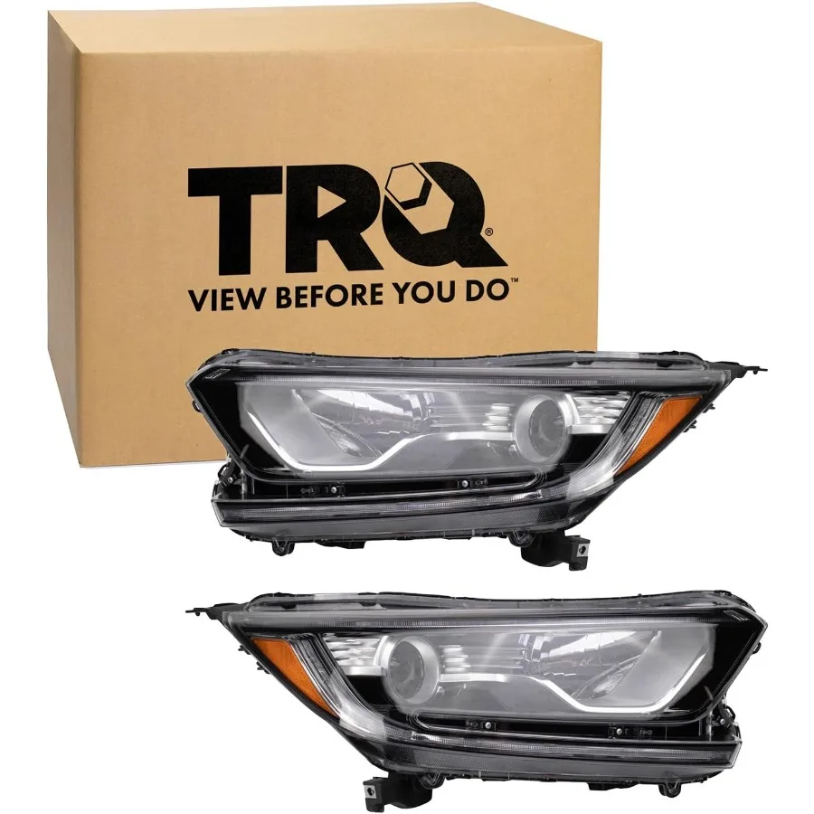 2 Piece Headlight Assembly Set for Driver and Passenger Side Compatible with Honda CRV 20172022 EX LX EXL Models Featuring High