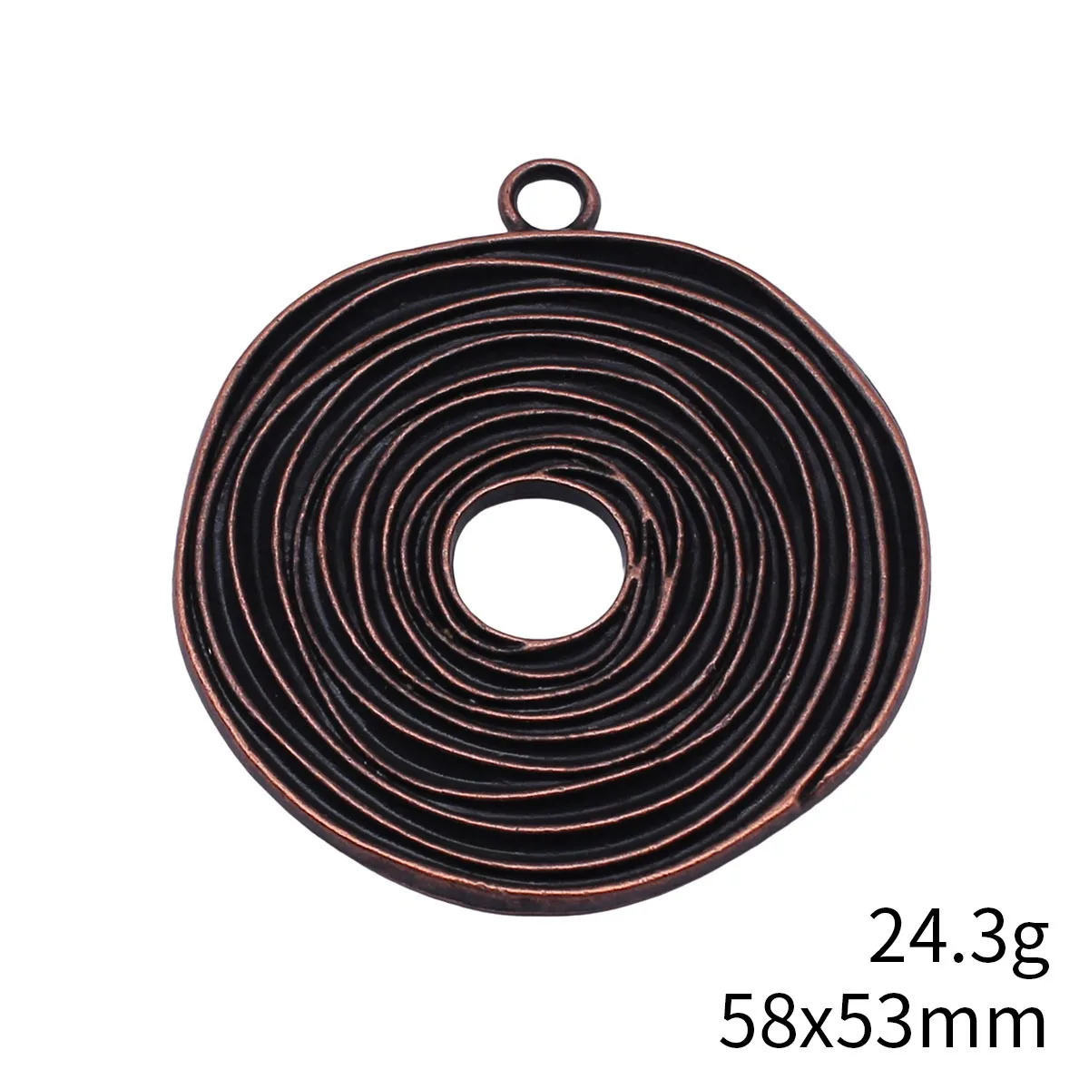 

1pcs 58x53mm Antique Silver Color Antique Copper Color Irregular Geometric Circular Pattern Pendant Jewelry Making Accessories