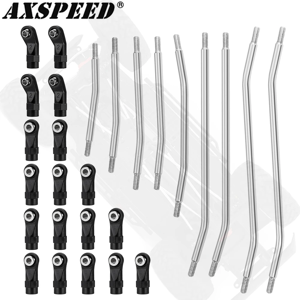 

Комплект металлических стяжек подвески AXSPEED из 9 предметов для шасси 1/10 Axial SCX10 III JT Gladiator AXI03006, детали для тюнинга