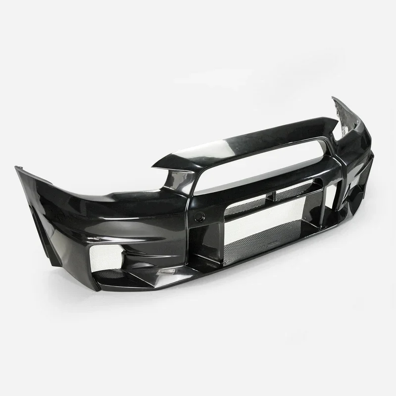 auto body systems bumper For Mitsubishi Evolution EVO 10 X VRSV3 Style FRP Unpainted Front Bumper Kits Surrounding  Bar